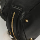 Chloe Shoulder Bag Nylon Black Gold Auth 129130-9