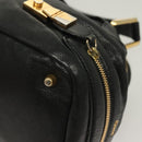 Chloe Shoulder Bag Nylon Black Gold Auth 129130-16