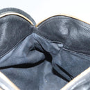 Chloe Shoulder Bag Nylon Black Gold Auth 129130-23