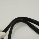 Chloe Shoulder Bag Nylon Black Gold Auth 129130-8