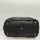 Chloe Shoulder Bag Nylon Black Gold Auth 129130-5