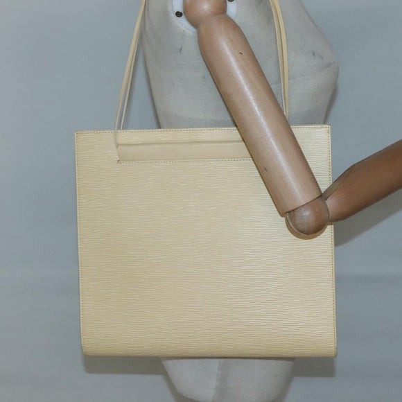 LOUIS VUITTON Epi Saint Tropez Shoulder Bag Cream M5246A LV Auth 129133