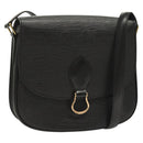 LOUIS VUITTON Epi Saint Cloud GM Shoulder Bag Black Noir M52192 LV Auth 129134-1