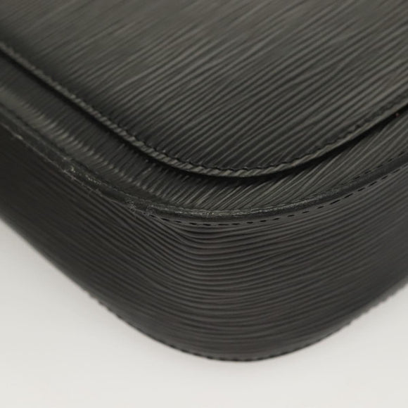 LOUIS VUITTON Epi Saint Cloud GM Shoulder Bag Black Noir M52192 LV Auth 129134