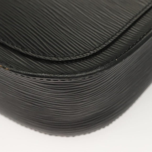 LOUIS VUITTON Epi Saint Cloud GM Shoulder Bag Black Noir M52192 LV Auth 129134