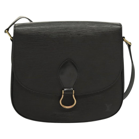 LOUIS VUITTON Epi Saint Cloud GM Shoulder Bag Black Noir M52192 LV Auth 129134