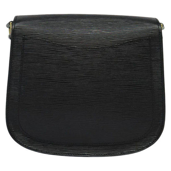 LOUIS VUITTON Epi Saint Cloud GM Shoulder Bag Black Noir M52192 LV Auth 129134