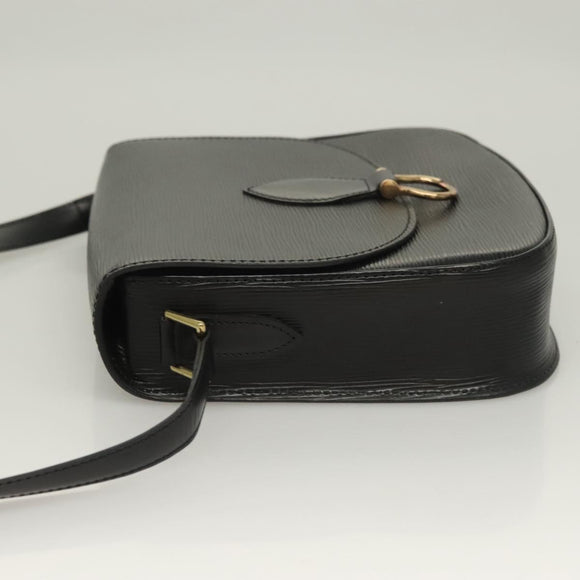 LOUIS VUITTON Epi Saint Cloud GM Shoulder Bag Black Noir M52192 LV Auth 129134
