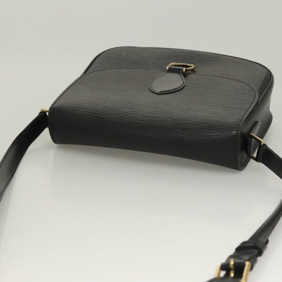 LOUIS VUITTON Epi Saint Cloud GM Shoulder Bag Black Noir M52192 LV Auth 129134