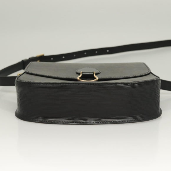 LOUIS VUITTON Epi Saint Cloud GM Shoulder Bag Black Noir M52192 LV Auth 129134