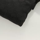 GUCCI GG Canvas Waist bag Black Silver 28566 Auth 129153-16