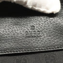 GUCCI GG Canvas Waist bag Black Silver 28566 Auth 129153-18