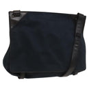 BOTTEGA VENETA Shoulder Bag Cotton Navy 113038 Auth 129164-1