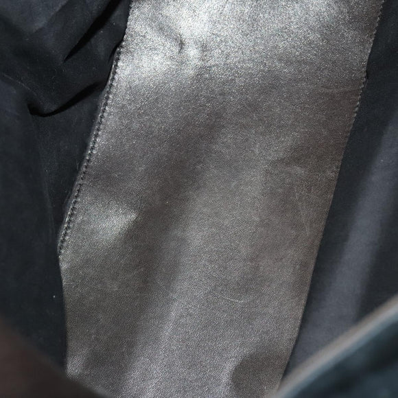 BOTTEGA VENETA Shoulder Bag Cotton Navy 113038 Auth 129164