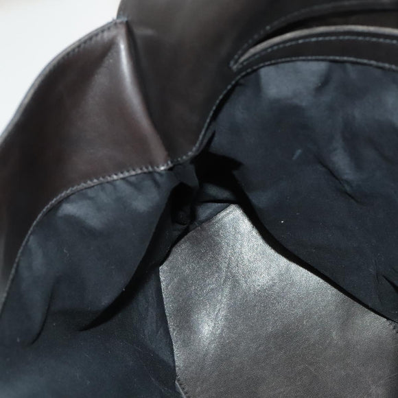 BOTTEGA VENETA Shoulder Bag Cotton Navy 113038 Auth 129164