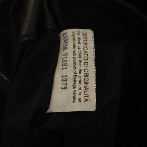 BOTTEGA VENETA Shoulder Bag Cotton Navy 113038 Auth 129164