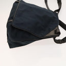 BOTTEGA VENETA Shoulder Bag Cotton Navy 113038 Auth 129164-3