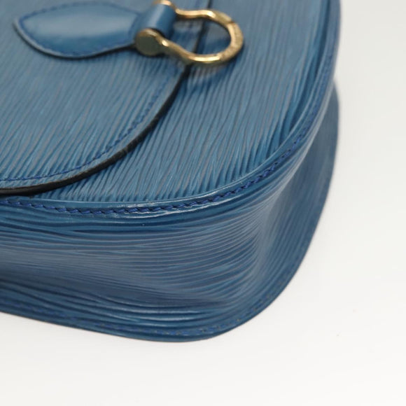 LOUIS VUITTON Epi Saint Cloud PM Shoulder Bag Blue M52195 LV Auth 129175