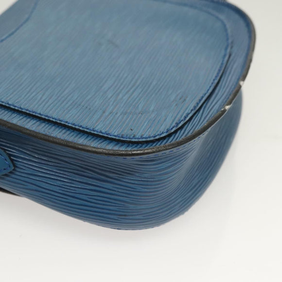 LOUIS VUITTON Epi Saint Cloud PM Shoulder Bag Blue M52195 LV Auth 129175