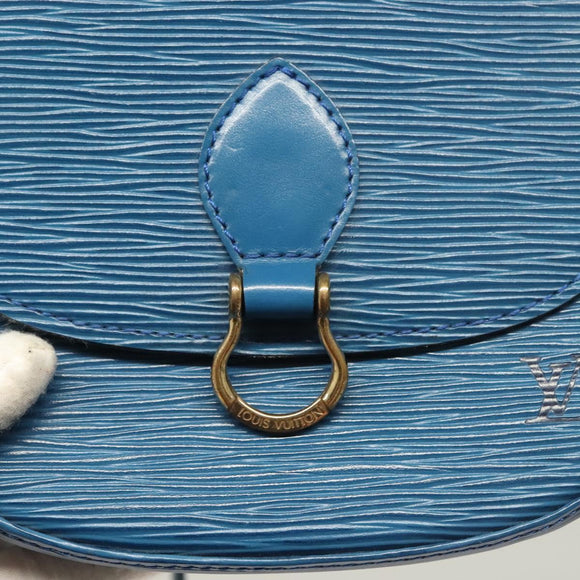 LOUIS VUITTON Epi Saint Cloud PM Shoulder Bag Blue M52195 LV Auth 129175