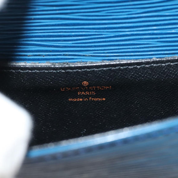 LOUIS VUITTON Epi Saint Cloud PM Shoulder Bag Blue M52195 LV Auth 129175