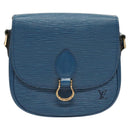 LOUIS VUITTON Epi Saint Cloud PM Shoulder Bag Blue M52195 LV Auth 129175-13