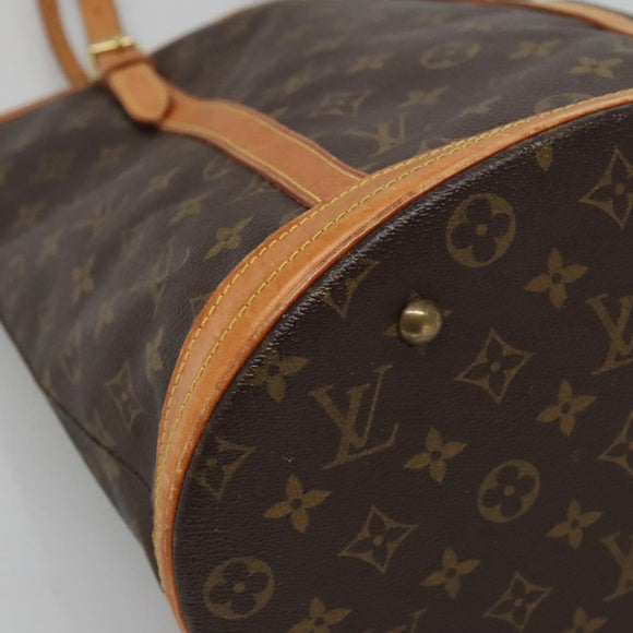 LOUIS VUITTON Monogram Bucket GM Shoulder Bag M42236 LV Auth 129185