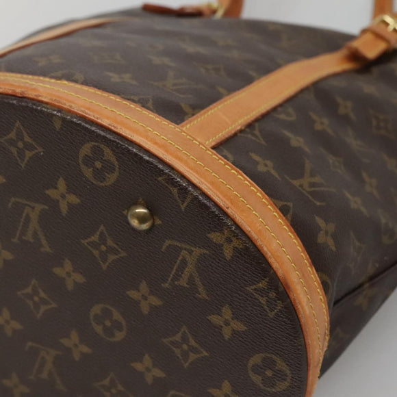 LOUIS VUITTON Monogram Bucket GM Shoulder Bag M42236 LV Auth 129185