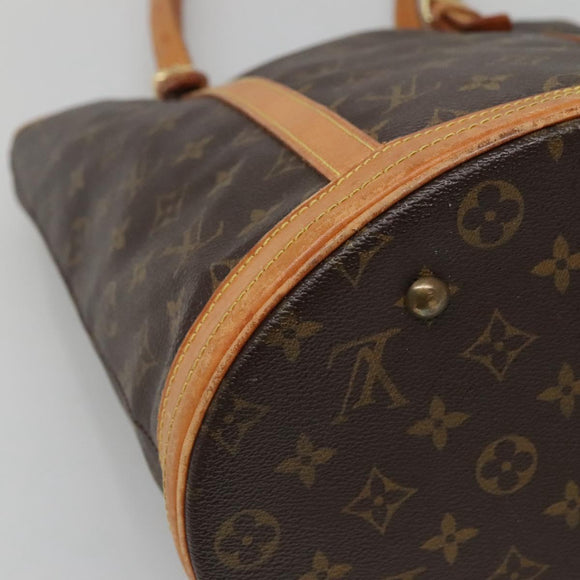LOUIS VUITTON Monogram Bucket GM Shoulder Bag M42236 LV Auth 129185