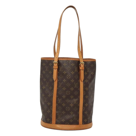 LOUIS VUITTON Monogram Bucket GM Shoulder Bag M42236 LV Auth 129185