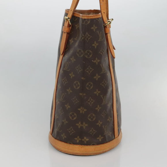 LOUIS VUITTON Monogram Bucket GM Shoulder Bag M42236 LV Auth 129185