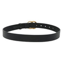 GUCCI GG Marmont Belt Leather 33.5"" Black Gold 414516 Auth 129193-2