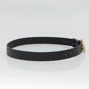 GUCCI GG Marmont Belt Leather 33.5"" Black Gold 414516 Auth 129193-3