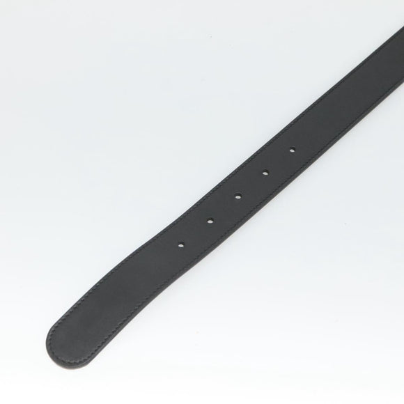 GUCCI GG Marmont Belt Leather 33.5"" Black Gold 414516 Auth 129193