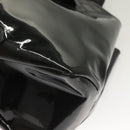 Salvatore Ferragamo Vala Hand Bag Patent leather Black Auth 129211-14