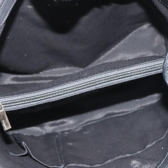 Salvatore Ferragamo Vala Hand Bag Patent leather Black Auth 129211