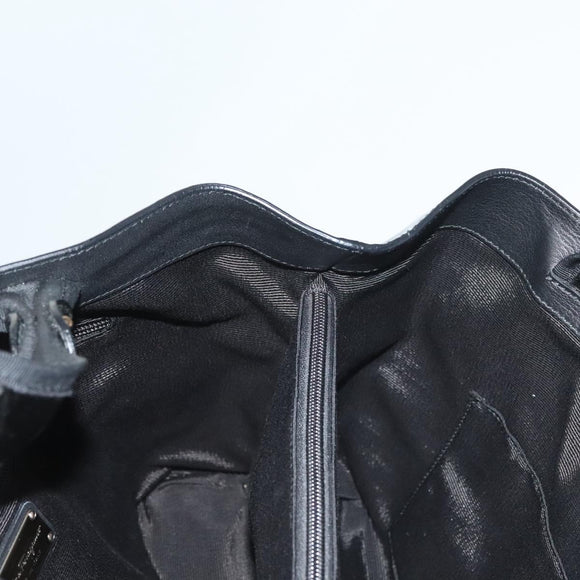 Salvatore Ferragamo Vala Hand Bag Patent leather Black Auth 129211