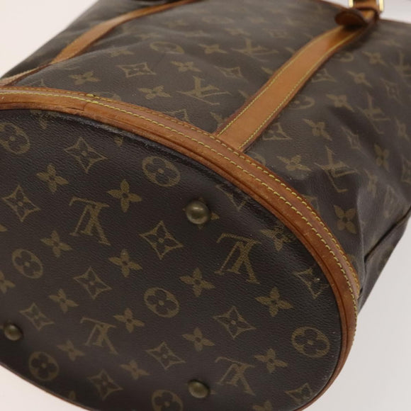 LOUIS VUITTON Monogram Bucket GM Shoulder Bag M42236 LV Auth 129218