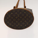 LOUIS VUITTON Monogram Bucket GM Shoulder Bag M42236 LV Auth 129218-5