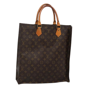 LOUIS VUITTON Monogram Sac Plat Hand Bag M51140 LV Auth 129224