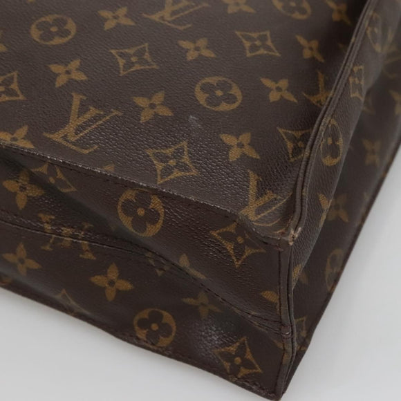 LOUIS VUITTON Monogram Sac Plat Hand Bag M51140 LV Auth 129224