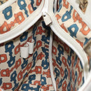 GUCCI GG Canvas Guccissima Tote Bag Leather White Gold 145984 Auth 129226-18