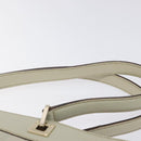 GUCCI GG Canvas Guccissima Tote Bag Leather White Gold 145984 Auth 129226-8