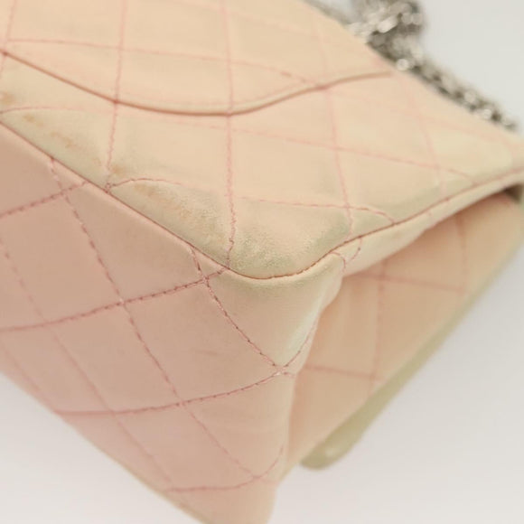 CHANEL Matelasse 2.55 Double Flap Chain Gradient Bag Lamb Skin CC Auth 129232