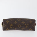 LOUIS VUITTON Monogram Pochette Cosmetic PM Cosmetic Pouch M47515 LV Auth 129240-6