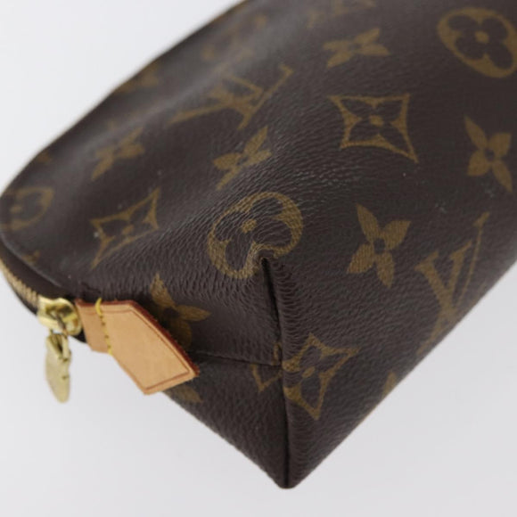 LOUIS VUITTON Monogram Pochette Cosmetic PM Cosmetic Pouch M47515 LV Auth 129240