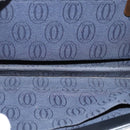 CARTIER Chain Shoulder Bag Leather Navy Gold Auth 129241-12