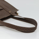 CELINE Macadam Canvas Shoulder Bag PVC Leather Brown Gold Auth 129247-7