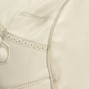 BALENCIAGA The Giant Pom Pom Bag Leather 2way White Silver 204540 Auth 129254-9