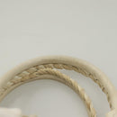 BALENCIAGA The Giant Pom Pom Bag Leather 2way White Silver 204540 Auth 129254-8